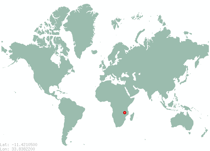 Chikombo Mwanza in world map